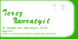 terez navratyil business card